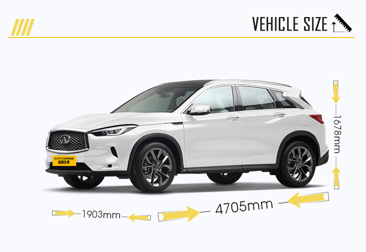 РАЗМЕР АВТОМОБИЛЯ Infiniti QX50 РАЗМЕР АВТОМОБИЛЯ Infiniti QX50