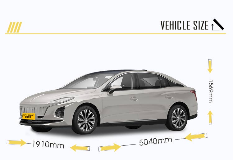 РАЗМЕР АВТОМОБИЛЯ Hongqi EQM5